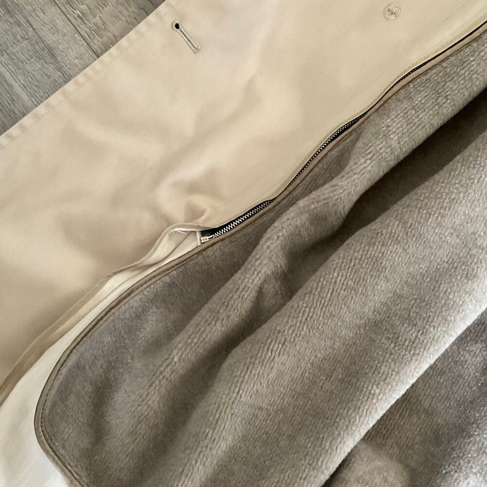 Trench Coat vintage London fog with zipper lined insert woman’s 14 petite - Picture 5 of 7